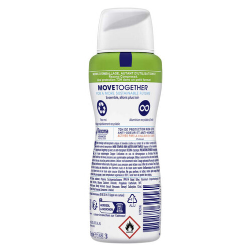 Rexona déodorant spray anti-transpirant compressé invisible 100ml