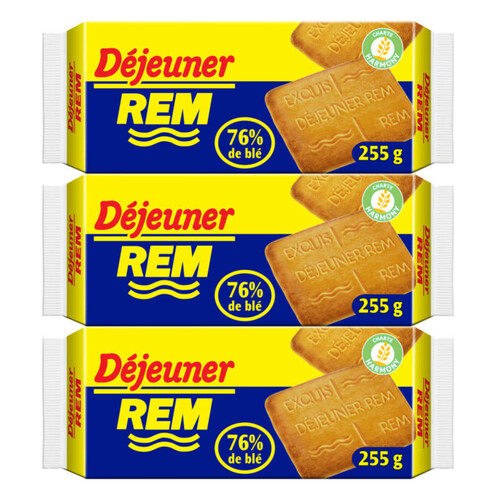 REM Déjeuner Biscuits 3x255g