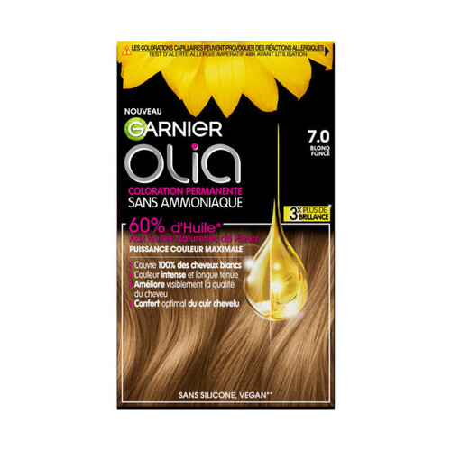 Olia Coloration Sans Amoniaque 7.0 Blond Foncé