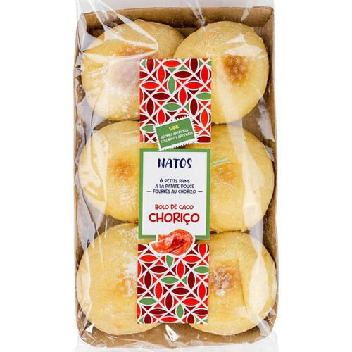 Natos petits pains patate douce & chorizo 150g