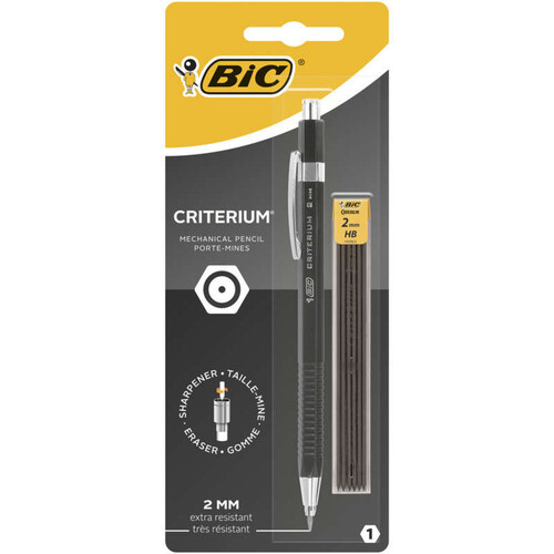 Portemine rechargeable stylo-bille Bic pointe 0,1 mm HB