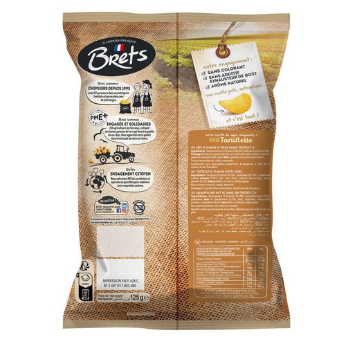 Brets Chips Saveur Tartiflette 125 g
