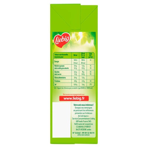 Liebig Velouté de tomates origine France 1L