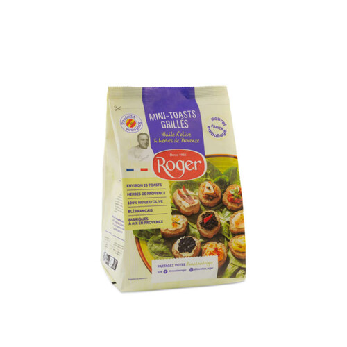 Roger Mini Toasts Herbes de provence 100g