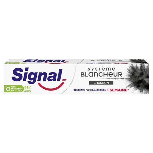 Signal Dentifrice Système Blancheur Charbon 75ml
