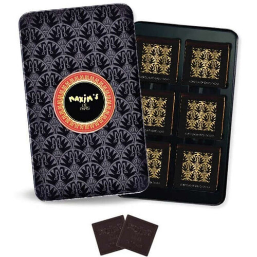 Maxim'S De Paris Plumier Noir 12 Carrés Chocolat Noir 60g