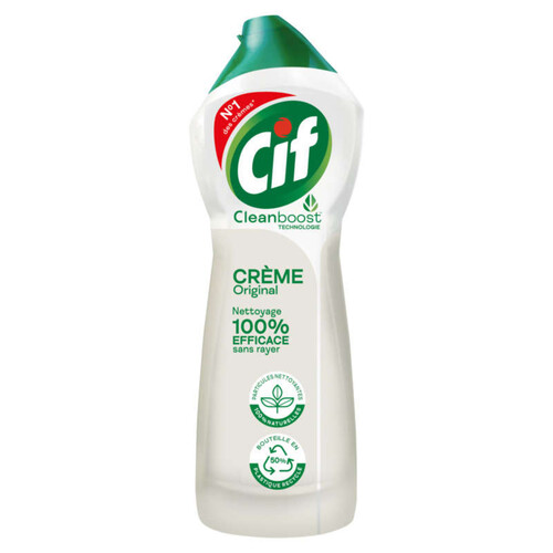 Cif Clean Boost Nettoyant Crème à Récurer Original 750ml