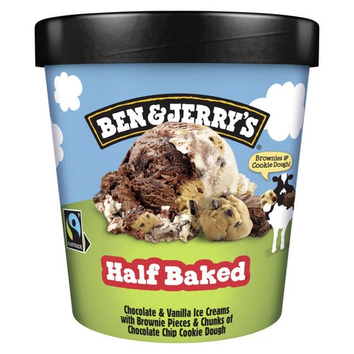 Ben & Jerry's Glace Pot Half Baked 406g