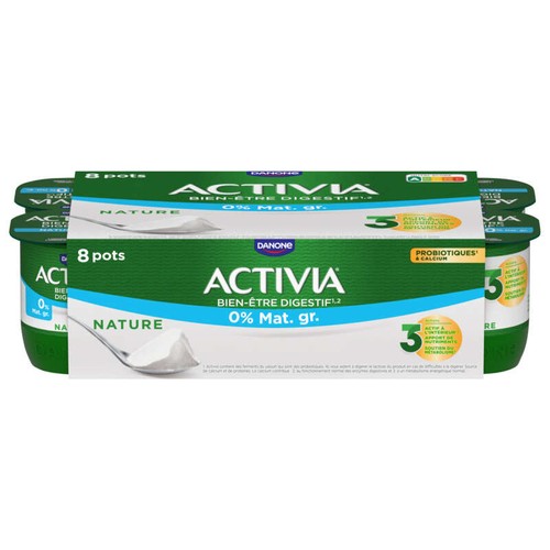 Activia Yaourt Nature Bifidus 0% Mg 8x125g