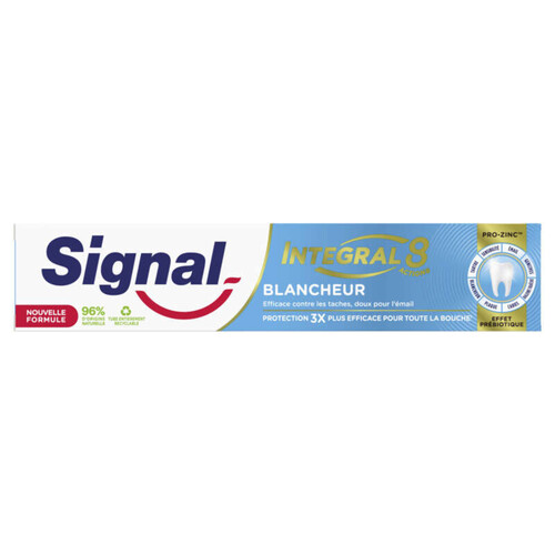 Signal integral 8 dentifrice blancheur prébiotique 75ml