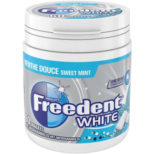 Freedent White Chewing-gum à la menthe douce sans sucres box 84g