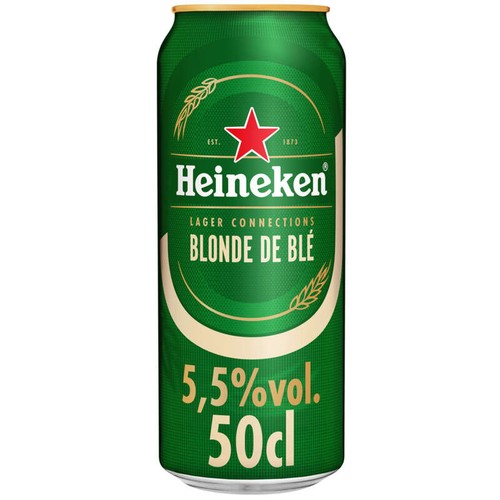 Heineken Lager Connections Blonde de Blé canette 5,5% vol.50cl