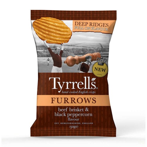 Tyreell's Chips Furrows Poitrine Poivre Noir