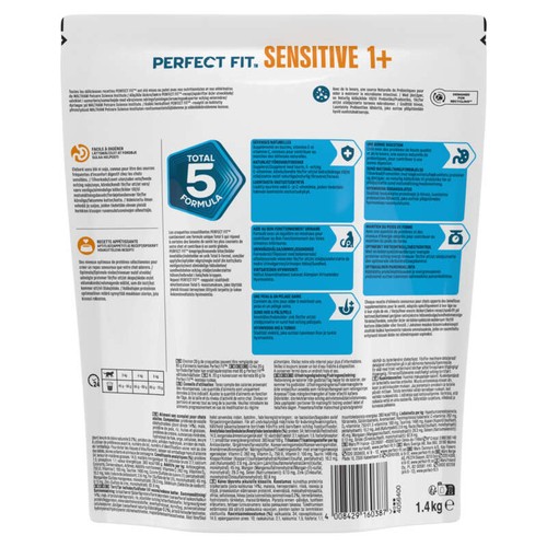 Perfect Fit sensitive 1+ croquettes riche en dinde chat adulte sensible stérilisé 1,4kg