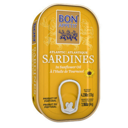 Bon Appetit Sardine à l'Huile végétale 120g