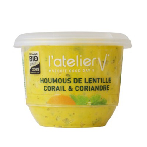 [Par Naturalia] L'Atelier V Houmous De Lentilles Corail Et Coriandre 150G Bio