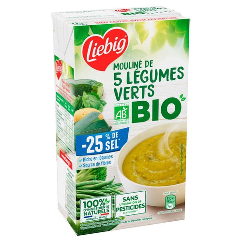 Liebig Mouliné Légumes Verts Bio 1L