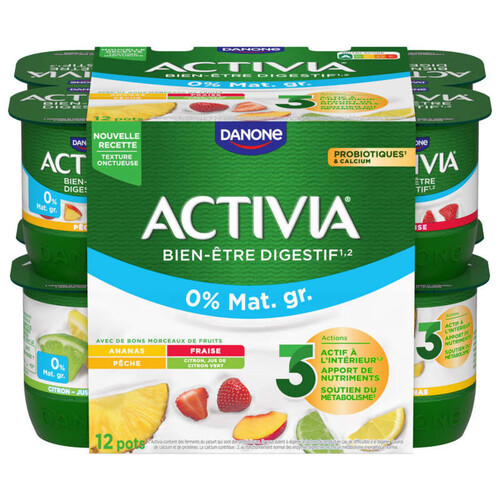 Activia Yaourt aux fruits bifidus 0% 12x125g