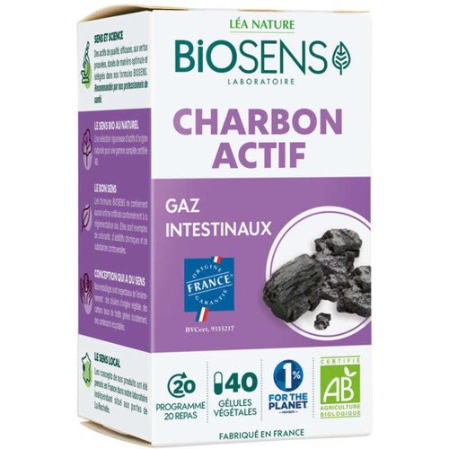 Biosens Complément alimentaire biologique à base de charbon végétal