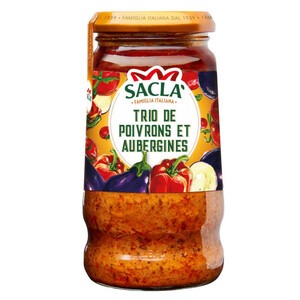 Sacla Sauce Trio de Poivrons et Aubergine 290g..