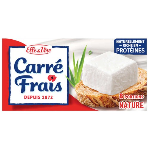 Elle & Vire Carré Frais Nature 8 Portions x25g