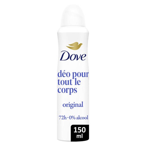 Dove Déodorant pour Tout le Corps Spray Original 150ml