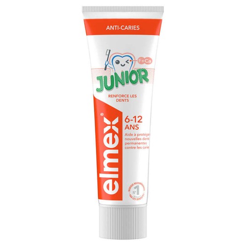 Elmex Dentifrice Enfant Anti Caries 6-12 Ans 75ml
