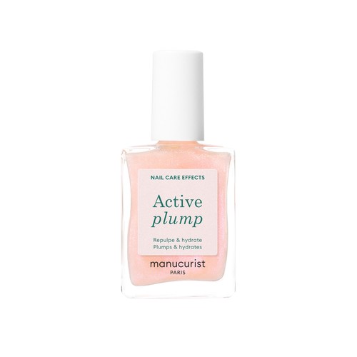 Manucurist Active™ Plump - Vernis-Soin repulpant pour ongles, fini baby rose nacré - Collagène et extraits de pêche - 15ml