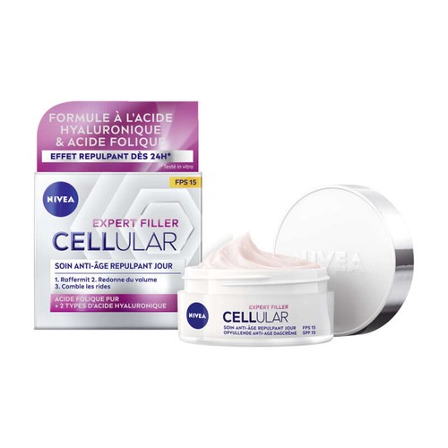 Nivea Expert Filler Soin Jour Anti-Âge Répulpant FPS15 50ml