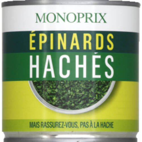 Monoprix Epinards Hachés 395g