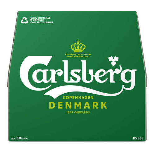 Carlsberg Bière Blonde 12 x 33cl