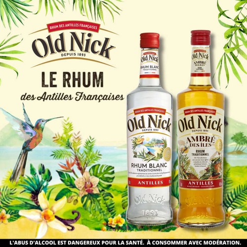 Old Nick Rhum Blanc Antilles 70cl