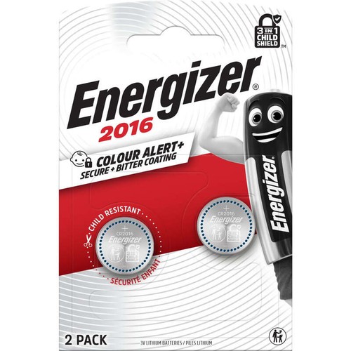 Energizer 2 Piles Cr2016 Lithium