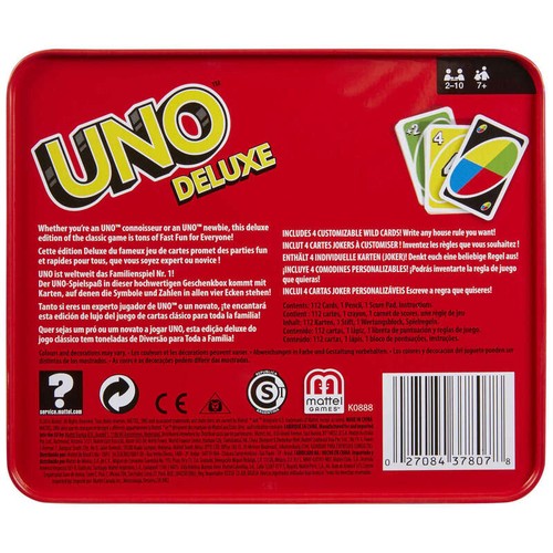 Mattel Uno de Luxe Jeu de Cartes