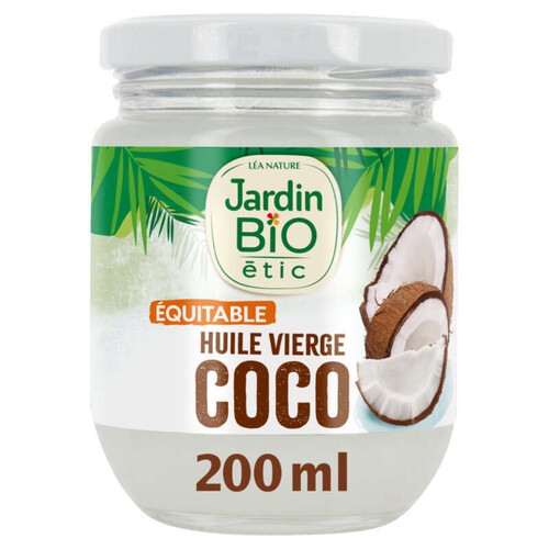 Jardin Bio Etic Huile Vierge de Coco pour cuisson 200g