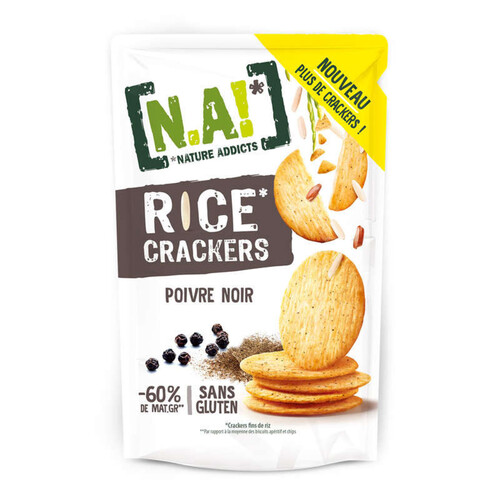 Nature Addicts Rice Crackers saveur poivre noir 85g