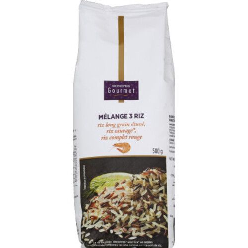 Monoprix Gourmet Mélange 3 Riz 500G