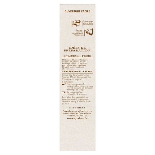 Quaker Oats Flocons d'Avoine Complète 550g