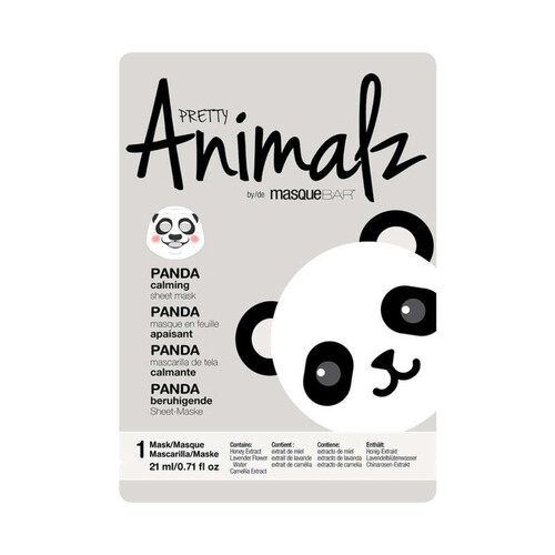 Masque Bar Masque En Feuille Panda Apaisant - Pretty Animalz 21ml