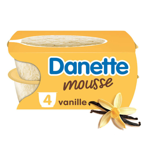 Danette Dessert Mousse Vanille 4x60g