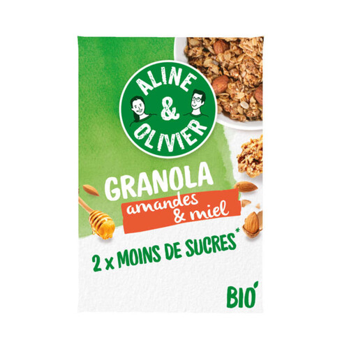 A&O Epicerie Locale Granola Bio Faible Ig Amandes & Miel 310g