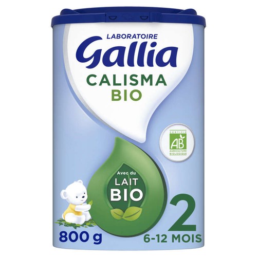 Gallia Lait en poudre 2ème âge de 6 à 12 mois, Bio 800g