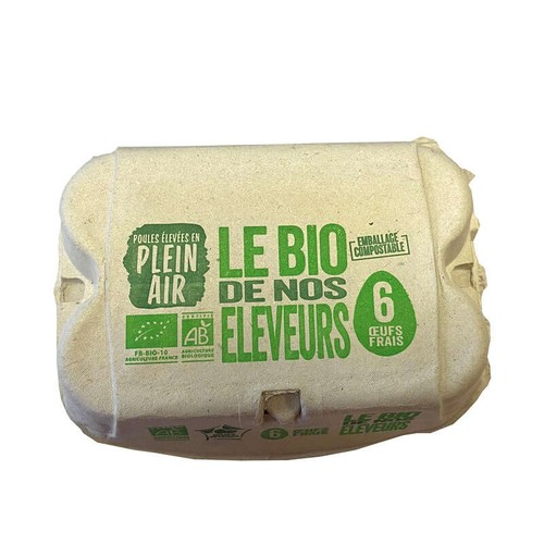 L'œuf de nos villages Œufs Bio x6