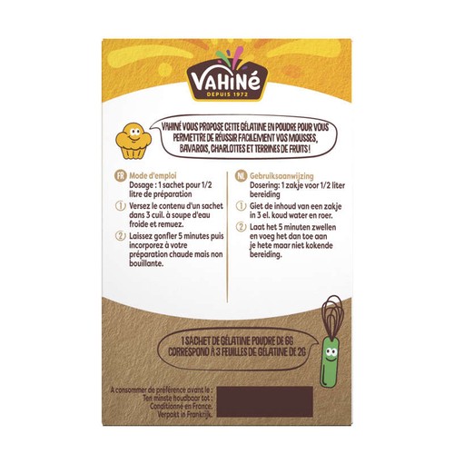 Vahiné Gélatine en poudre 30g