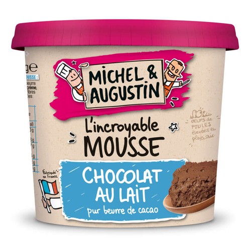 Michel & Augustin L'incroyable Mousse Au Chocolat Au Lait 245g