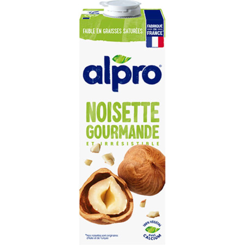 Alpro Boisson Végétale Noisette Gourmande 1l