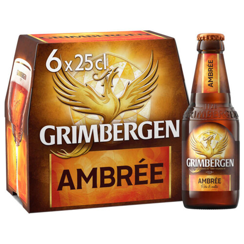 Grimbergen Bière ambrée 6 x 25cl