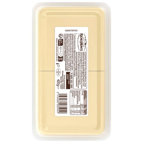 RichesMonts Fromage À Raclette Sans Croûte 3 Poivres Et Classique 420G