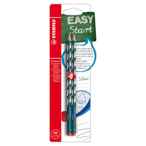 Stabilo Crayons Hb Pour Droitier Easy Graph X2