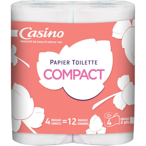 Casino Papier Toilette - Compact - 4=12 - X4